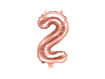 Picture of FOIL BALLOON NUMBER 2 ROSE GOLD 16 INCH
